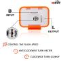 12V Speed Adjustable 2 Pin LED Electronic Flasher Relay for Motorcycle Turn Signal Direct Replacement Universal Hazard Warn Hyper Flash Relay (Orange,2pcs)