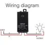 dstfuy Remote Control Light Switch,110V/120V/240V /10A Relay No Wiring,Mini Remote Switch for Lights,328FT Long Range for Household Appliances,Ceiling Lights, Water Pump, Electrical Equipment.