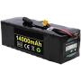 36V 14Ah E-Bike Lithium Battery, Ideal for 50W-500W Motors, with Charger and Voltage Capacity Display, Built-in BMS,T