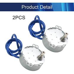 Jutagoss TYC-50 Synchronous Motor, Turntable Synchron Motor 4 Watt AC 110V 8-10 RMP Low RPM Motor,Cup Turner Spinning Motor CW/CCW Direction for Hand-Made,School Project,Model,Rotisserie 2Pcs