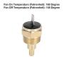 X AUTOHAUX Universal Automotive Radiator Engine Cooling Fan Temperature Thermostat Sensor Switch 1/2