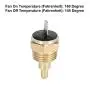 X AUTOHAUX Universal Automotive Radiator Engine Cooling Fan Temperature Thermostat Sensor Switch 1/2