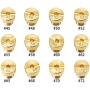 Alyone (12 Pieces Per Pack) 5mm Carburetor Jets for Mikuni Vm22 Vm24 Vm26 125 150 Main Jets (A Set)