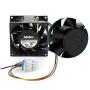 Upgraded Refrigerator Evaporator Fan Motor WR60X26866 Compatible with GE Refrigerator, Replacement WR60X26033 WR60X10341, WR60X10356, WR60X10357, WR60X24303, Upgrade Plug-in More Durable