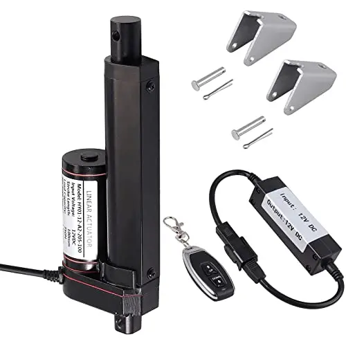Justech DC 12V 100mm 4-inch Linear Actuator Motor and Linear Actuator Controller Bundle for Auto Car RV Electric Door Opener Industrial Agricultural Machinery Clean Sweeping Vehicles