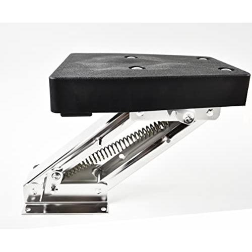 MARINE CITY Stainless Steel 10 HP Outboard Motor Bracket 2 Stroke, Board Size (8-1/4 Inch × 10-3/8 Inch) Mount Size (4-7/16 Inch × 5-11/16 Inch) for Sail Boats, Power Boats