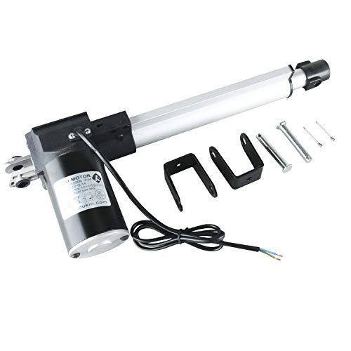 Homend DC 12V 8 Inch Stroke Linear Actuator with Mounting Bracket 200MM 6000N/1320LB Maximum Load for Recliner TV Table Lift Massage Bed Electric Sofa Linear Actuator