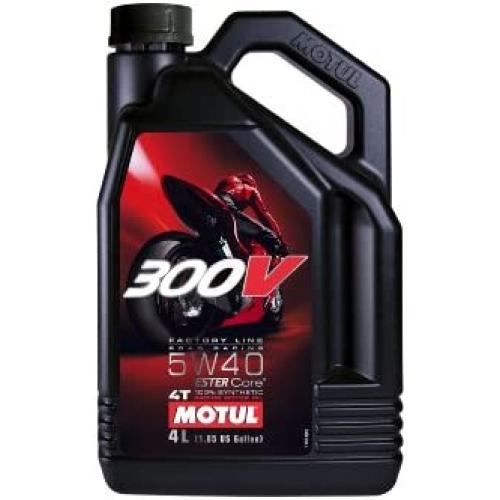 Motul 300V 5W40 100% Synthetic Road Racing Engine Oil 4L (104115)