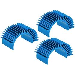 MECCANIXITY Motor Heat Sink Cooling Fins Aluminum 36mm Dia Sky Blue for Motor 3pcs