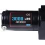 Electric Winch 12V 24V 3000 lbs Winches for Towing Boat Off Road with Wireless Remote Control+Control Box+Roller Fairlead+Switch Assembly+Bolts+Users Manual