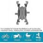 Bicycle Phone Holder, Motorcycle Handlebar Premium Phone Holder, Mountain Bike, Stroller Phone Holder, one-Key Lock, Suitable for 4.7-7 inch Phones, Such as 11/11 Pro max, S9, alacy S21 note20, etc