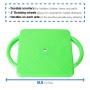 hand2mind Green Indoor Scooter Board with Handles, Gym Scooters for Kids, Recess Toys, PE Equipment for Elementary School, Kids Indoor Play Equipment, Floor Scooter, Kids Sports Activities