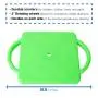 hand2mind Green Indoor Scooter Board with Handles, Gym Scooters for Kids, Recess Toys, PE Equipment for Elementary School, Kids Indoor Play Equipment, Floor Scooter, Kids Sports Activities