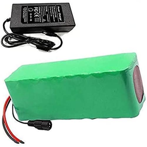 Wnicek 36V 9Ah Lithium Battery Pack 10S 3P 18650 Battery for 250W 350W 500W 750W 800W Motor for Electric Scooter Electric Bike Airplane Models Power Tools with BMS + Charger