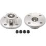 uxcell 10mm Inner Dia H13*D16 Rigid Flange Coupling Motor Guide Shaft Coupler Motor Connector Silver Tone 2 PCS for DIY Parts