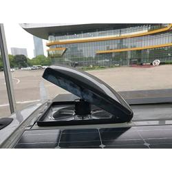 RVLOVENT RV Roof Vent 12V Fan Remote Control Ventilation 14 10 Speed Reversible Camper Van (Smoke)
