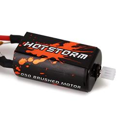 HOTSTORM RC Brushed Motor 050 66T Motor with Black Metal Mount for SCX24 Gladiator AXI00001 AXI90081 AXI00004 Axial Upgrade Parts 1/24 Crawler Car