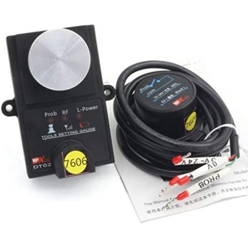 DT02 20M Universal Wireless CNC Tool Setting Gauge Touch Plate Automatic Tool Setting Z-Axis Probe Presetter Controller for Mach3,Weihong,NCStudio etc