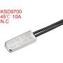 uxcell KSD9700 Thermostat, 45℃ Normally Close Temperature Switch Thermal Switch, N.C 10A Metal Temperature Controller 2pcs