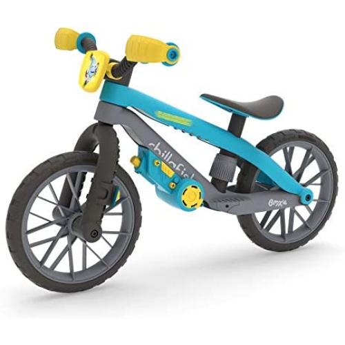 Chillafish BMXie Moto Multi-Play Balance Trainer with Real VROOM VROOM Sounds and Detachable Play Motor, Included Child-Safe Screwdriver and Screws, Adjustable seat, for Age 2-5 Years, Blue