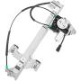 A-Premium Electric Power Window Regulator with Motor Compatible with Chevrolet Trailblazer GMC Envoy Buick Rainier Isuzu Ascender Saab 9-7x Oldsmobile Bravada Rear Left Driver Side