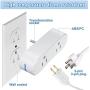 Feekoon Temperature Controlled Outlet Plug, Outdoor Temperature Sensor Switch Cold Weather Thermo Outlet on at -4 Degrees to 14 Degrees for RV Oil Pan Heater and Pond Filtration Equipment