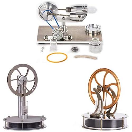 Sunnytech Low Temperature Stirling Hot Air Stirling Engine Motor LT001-SC010-DWCL