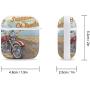 Airpods Case Red Motor Cycle Airpod Hard Case Cover Headphone Cases for Apple Airpods1 Airpods2