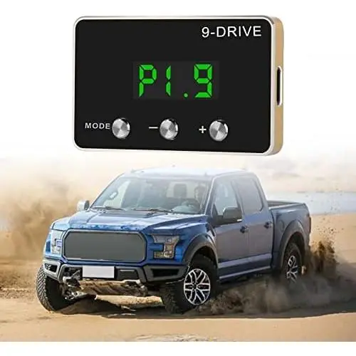SecosAutoparts 9 Drive 9-Mode Electronic Throttle Controller Compatible with F150 F-250 Compatible with Mustang Explorer Raptor Edge Compatible with Ranger NEW