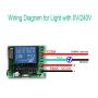 DC 12V 1CH 433Mhz RF Relay Smart Wireless Remote Control Light Switch, 2 Transmitters with 2 Relay Receiver