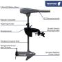 Newport Vessels Electric Kayak Trolling Motor with Kayak Mount Set