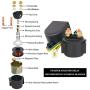 Starter Solenoid Relay for 4-Stroke GY6 Engine 50cc 70cc 90cc 100cc 150cc 200cc 250cc ATV Dirt Bikes Scooters Go Kart Dne Buggys Quad 4 Wheelers Pit Bike Moped Roketa SSR Taotao Sunl Coolster