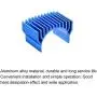 MECCANIXITY Motor Heat Sink Cooling Fins Aluminum 36mm Dia Dark Blue for 540 550 Motor
