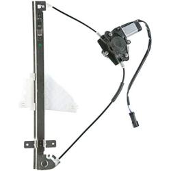 Rear Right Passenger Side Power Window Regulator with Motor Compatible with Jeep Grand Cherokee 1999-2000 (2 Pins Plug)