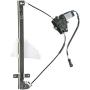 Rear Right Passenger Side Power Window Regulator with Motor Compatible with Jeep Grand Cherokee 1999-2000 (2 Pins Plug)