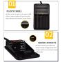 250VAC Foot Control Switch,TFS-01 Momentary Foot Controller,Anti-Slip Pedal Control,with Contact Self-Locking,High Sensitivity,for Table Drill,Machine Tool,Shearing Machine,Hydraulic Press(2M)