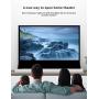 VIVIDSTORM- Projector Screen S 84 Inch Portable Folding Stand Floor Rising Movie Screen Sound Transparent Perforated White Screen Compatible with Ordinary Projector,VWSDSTPW84H
