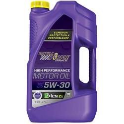 Royal Purple 51530 API-Licensed SAE 5W-30 High Performance Synthetic Motor Oil - 5 qt, Model:ROY51530