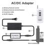 DC HOUSE Linear Actuator Controller for Linear Motion Actuators DC Motor 12 Remote Motor Control Switch Kit 5A with 12V ACDC Adapter Power Supply,5A Black+Adapter