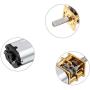 12V 600RPM Miniature DC Gearwheel Gear Motor with Full Metal Gearbox Motor GA12-N20 Shaft for Robot Models, RC Cars, DIY Toys - (2 PCS)