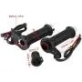 1 Pair Heated ATV Hand Grips, Keenso Universal 7/8in 22mm Heated Hand Grips Warmers Handlebar Grips Heated Voltmeter USB Charger for Motorcycle Bike ATV