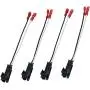 QTTECH 72 4568 4 Pack Speaker Harness for Selected General Motor Vehicles Chevy Buick Total Adapters Black QTTECH 72 4568 4 Pack Speaker Harness for Selected General Motor Vehicles Chevy Buick Total Adapters Black