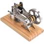 Omabeta LED Air Stirling Engine Funny Generator Model Engine Education Tool Electricity Power Generator Model Low Temperature Hot Air Mini Stirling Engine Motor Model