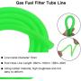 GREHUA Green Gas Fuel Filter Petrol Tube Line for Gy6 49cc 50cc SSR110 125 Coolster Sunl Roketa TaoTao Kazuma Falcon 90 Baja Dongfang Qingqi Kawasaki Buyang Xmotor GoKart ATV Scooter Motorcycle