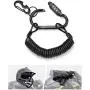Serre-câbles Moto avec Fermeture Robuste par Code PIN, Câble de 1.8m et Carabiner pour Casque Moto, Casque de Vélo, Veste et Sac Serre-câbles Moto avec Fermeture Robuste par Code PIN, Câble de 1.8m et Carabiner pour Casque Moto, Casque de Vélo, Veste et Sac