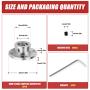 QCQIANG 5PCS 8mm Flange Coupling, Motor Shaft Coupler, Flanged Shaft Mount, for DIY Handmade Model