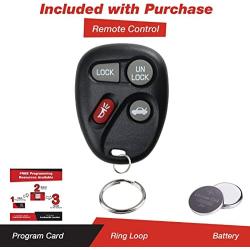 KeylessOption Keyless Entry Remote Key Fob Replacement for 10443537