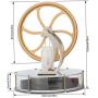 Eioflia Motor Steam Heat,Low Temperature Stirling Engine, Motor Model Cool No Steam Education Model Toy Kits Gold