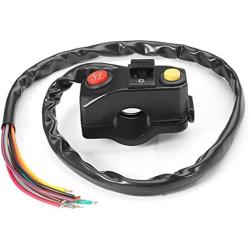 Durable Metal LED Light Motorcycle Handlebar Horn Turn Signal Light Controller Switch 3 Function Mount
