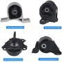 JDMON Compatible with 4Pcs Engine Motor Mount Honda Civic 1.7L Automatic Trans 2001 -2005 Compatible with A4511 A6588 A6591 A6595